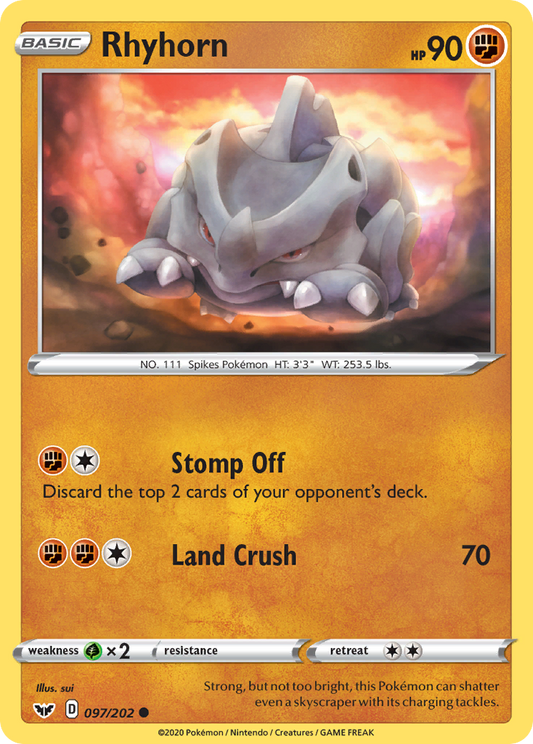 Rhyhorn - 097/202 - Sword & Shield