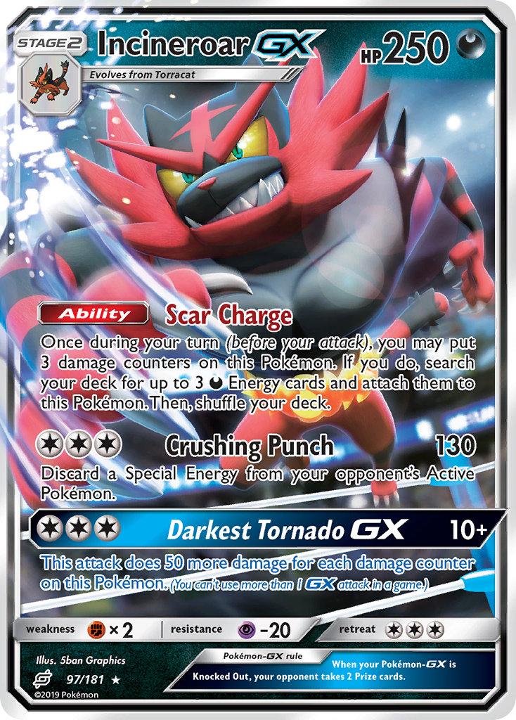 Incineroar-GX - 097/181 - Team Up