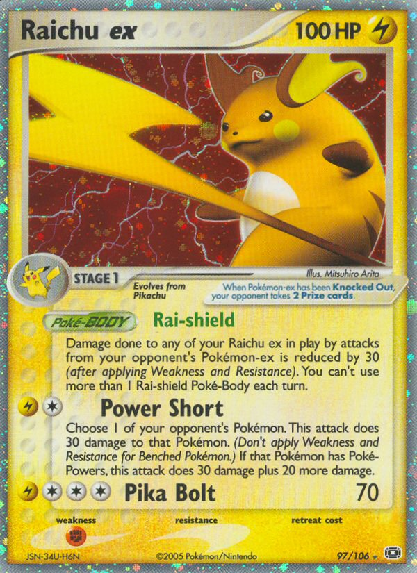 Raichu ex - 097/106 - Emerald