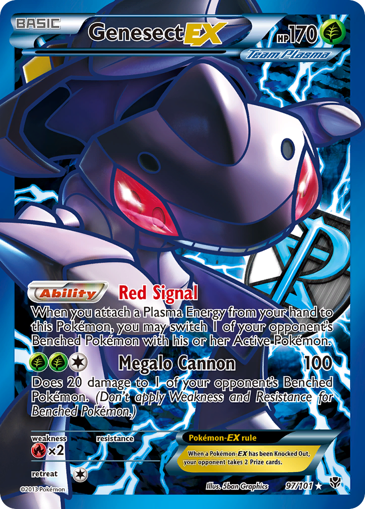 Genesect-EX - 097/101 - Plasma Blast