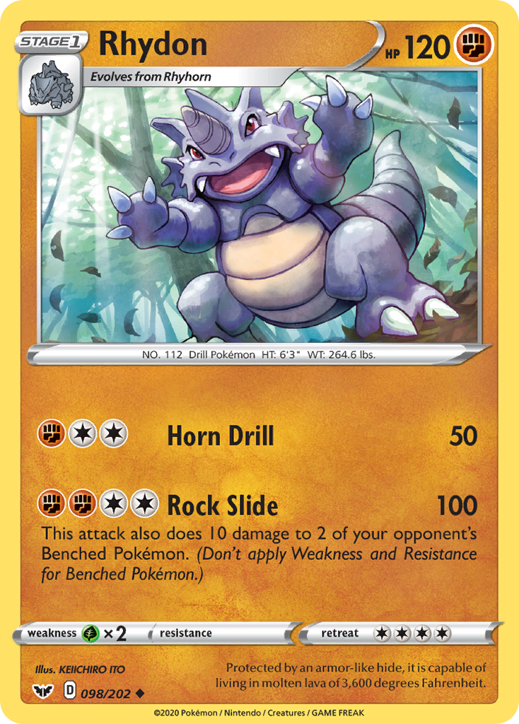 Rhydon - 098/202 - Sword & Shield