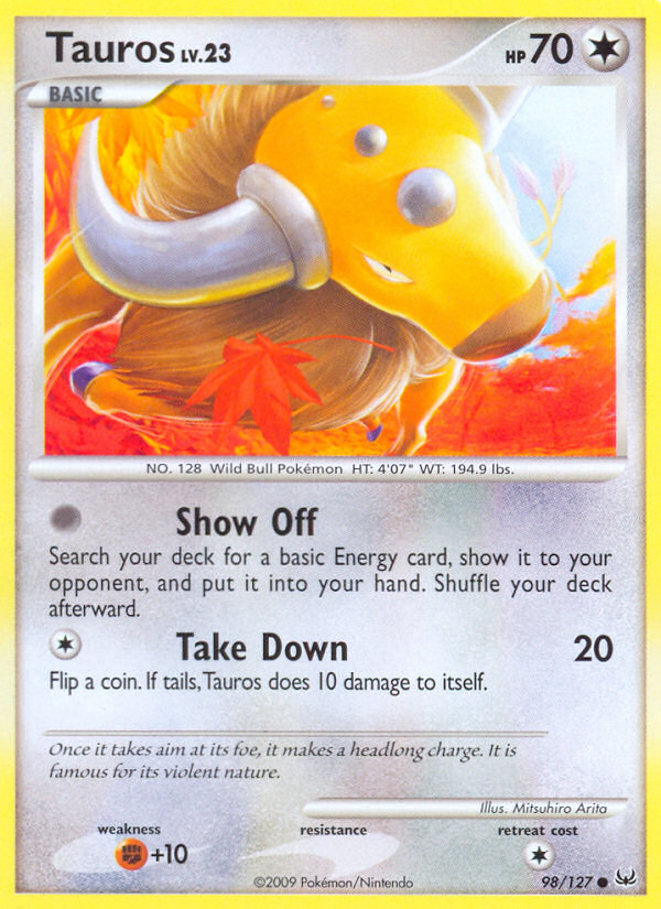 Tauros - 098/127 - Platinum