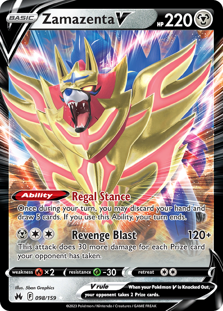 Zamazenta V - 098/159 - Crown Zenith