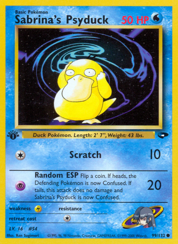 Sabrina's Psyduck - 099/132 - Gym Challenge