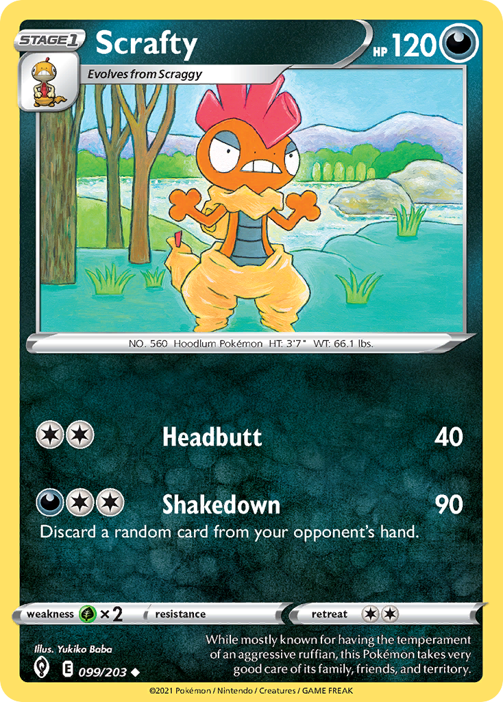 Scrafty - 099/203 - Evolving Skies