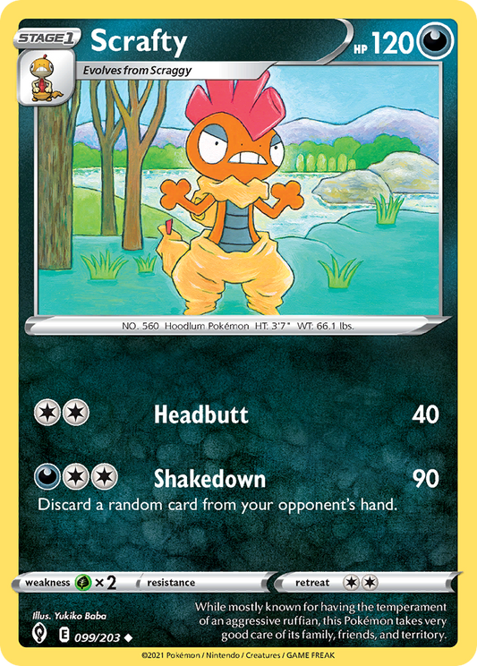 Scrafty - 099/203 - Evolving Skies