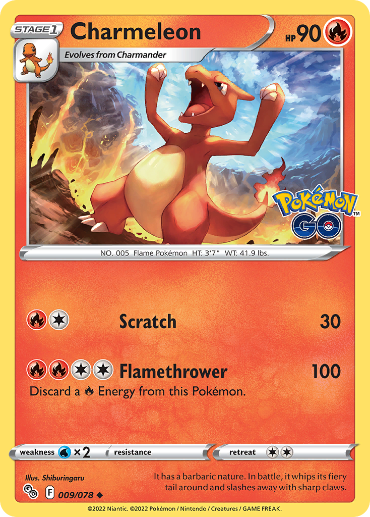 Charmeleon - 09/78 - Pokémon GO