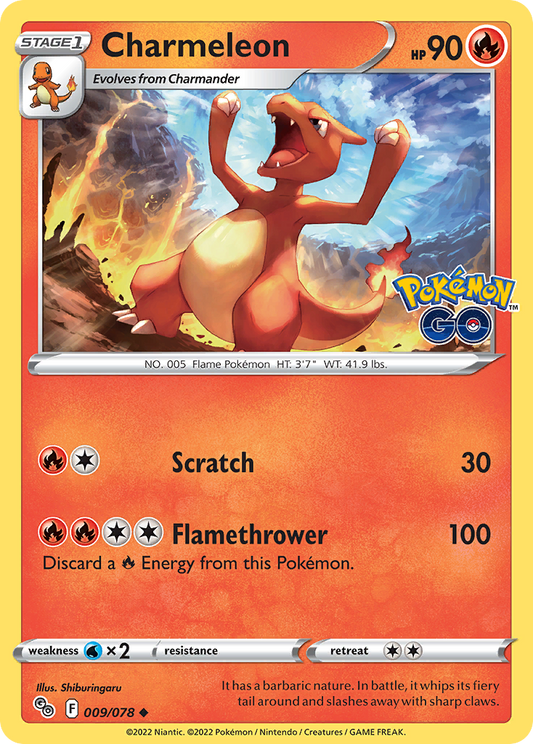 Charmeleon - 09/78 - Pokémon GO