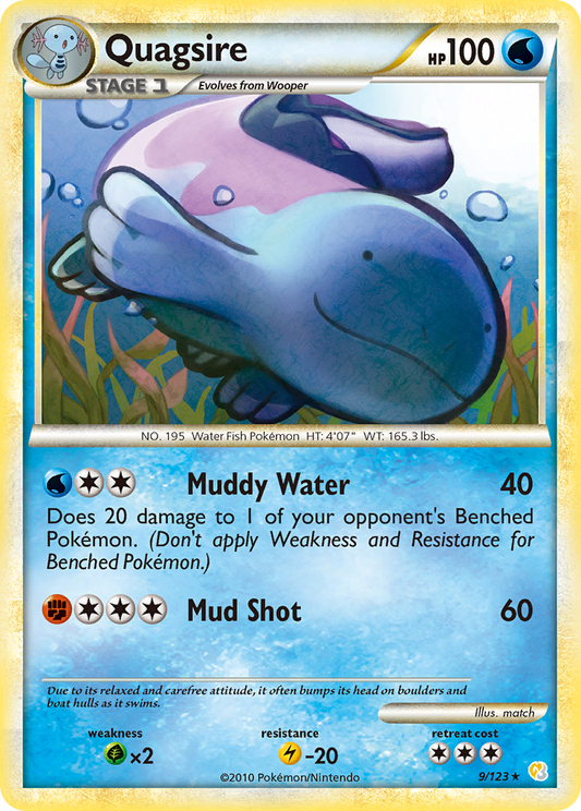 Quagsire - 009/123 - HeartGold & SoulSilver