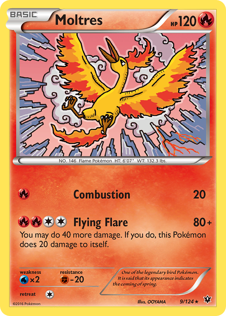 Moltres - 009/124 - Fates Collide