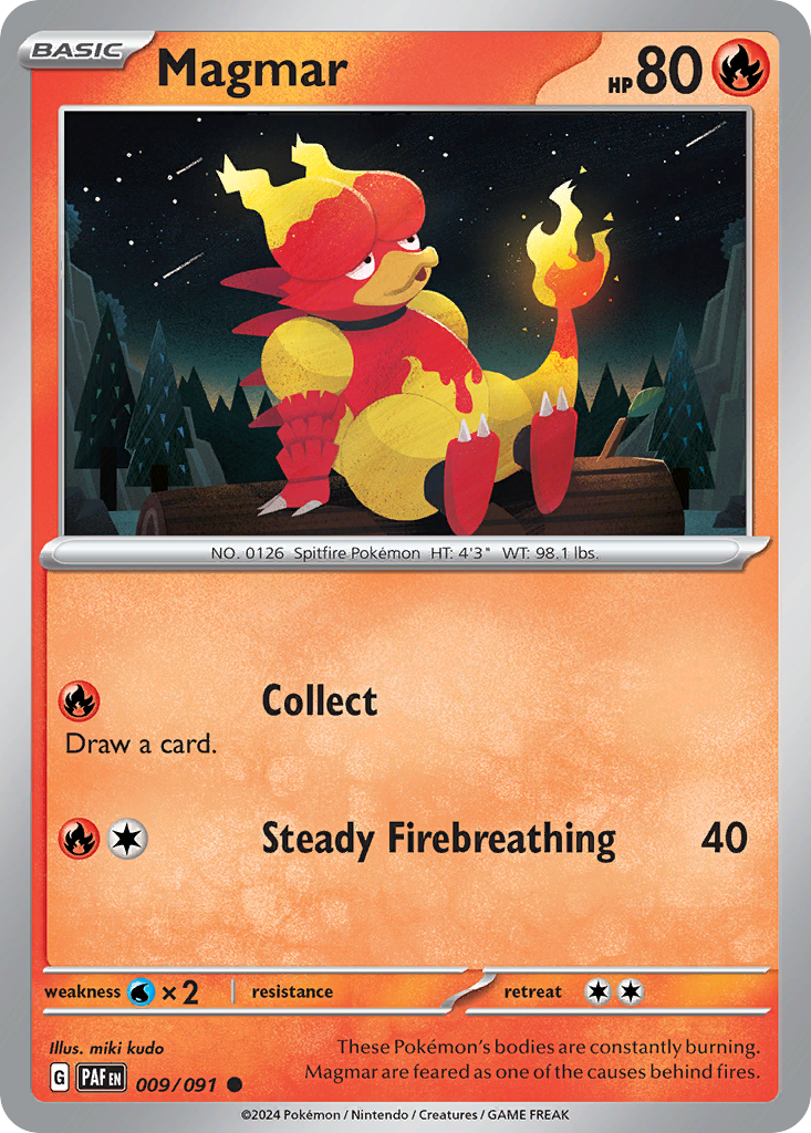 Magmar - 09/91 - Paldean Fates