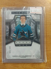 (c) 2024-25 Black Diamond Hockey - Macklin Celebrini 004/349 #BDB-MC