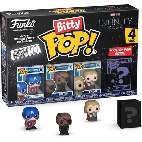 The Avengers The Infinity Saga Captain America Funko Bitty Pop! Mini-Figure 4-Pack