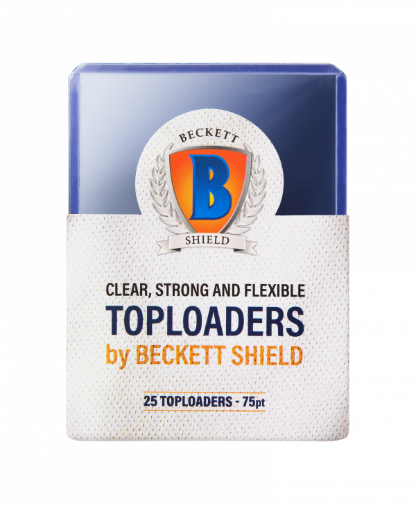 Beckett Shield Top Loader 75PT - 25ct - 3 X 4 STANDARD CARD HOLDER