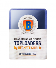 Beckett Shield Top Loader 75PT - 25ct - 3 X 4 STANDARD CARD HOLDER