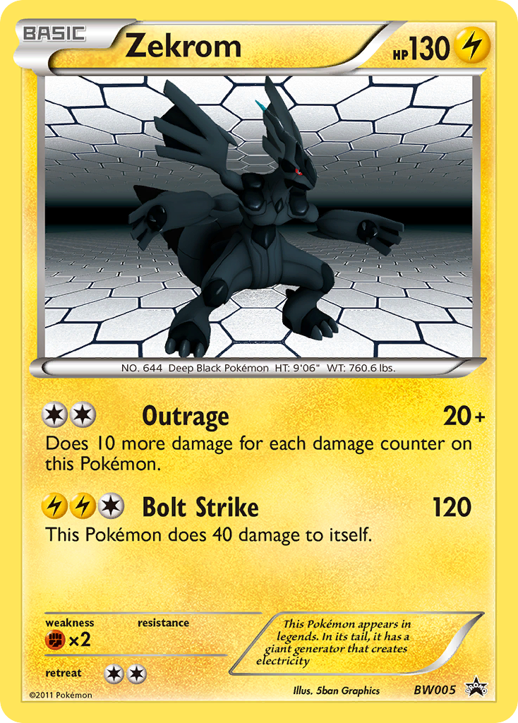 Zekrom - BW005 - BW Black Star Promos