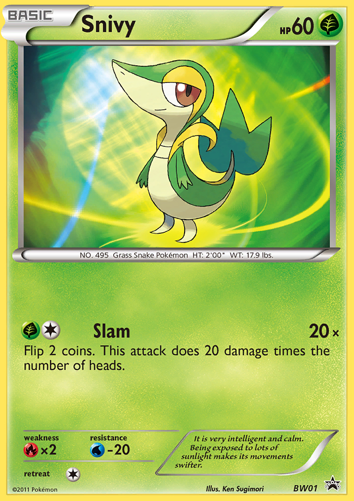 Snivy - BW01 - BW Black Star Promos