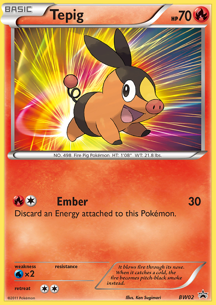 Tepig - BW02 - BW Black Star Promos