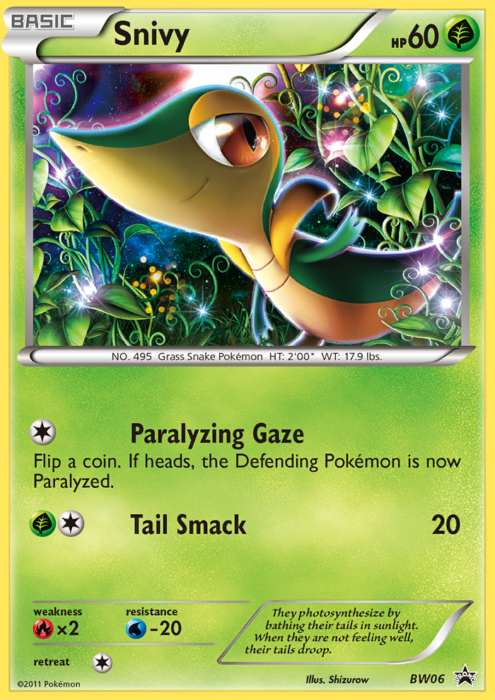 Snivy - BW06 - BW Black Star Promos