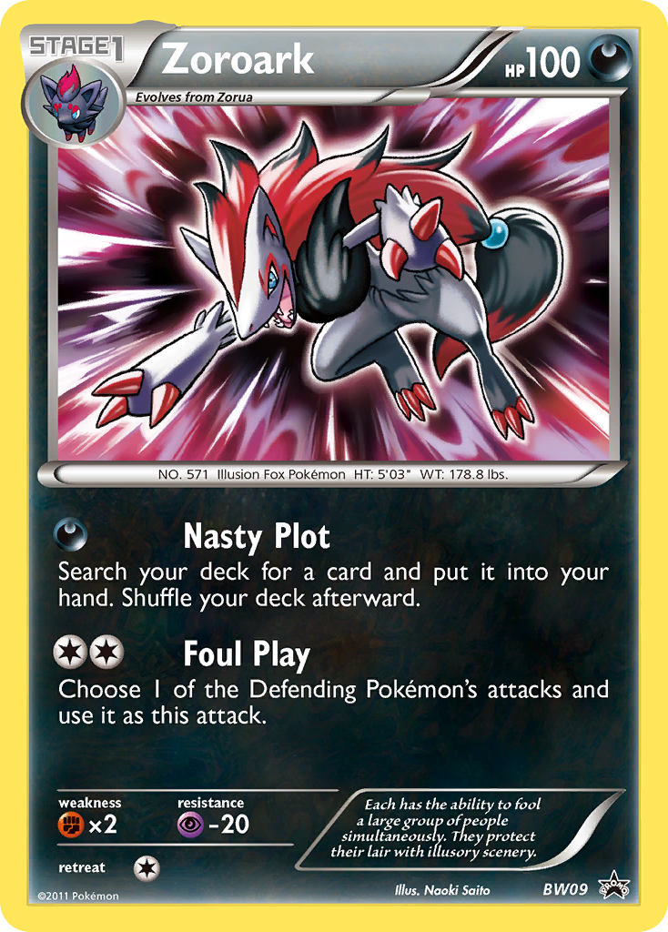 Zoroark - BW09 - BW Black Star Promos