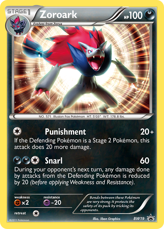 Zoroark - BW19 - BW Black Star Promos