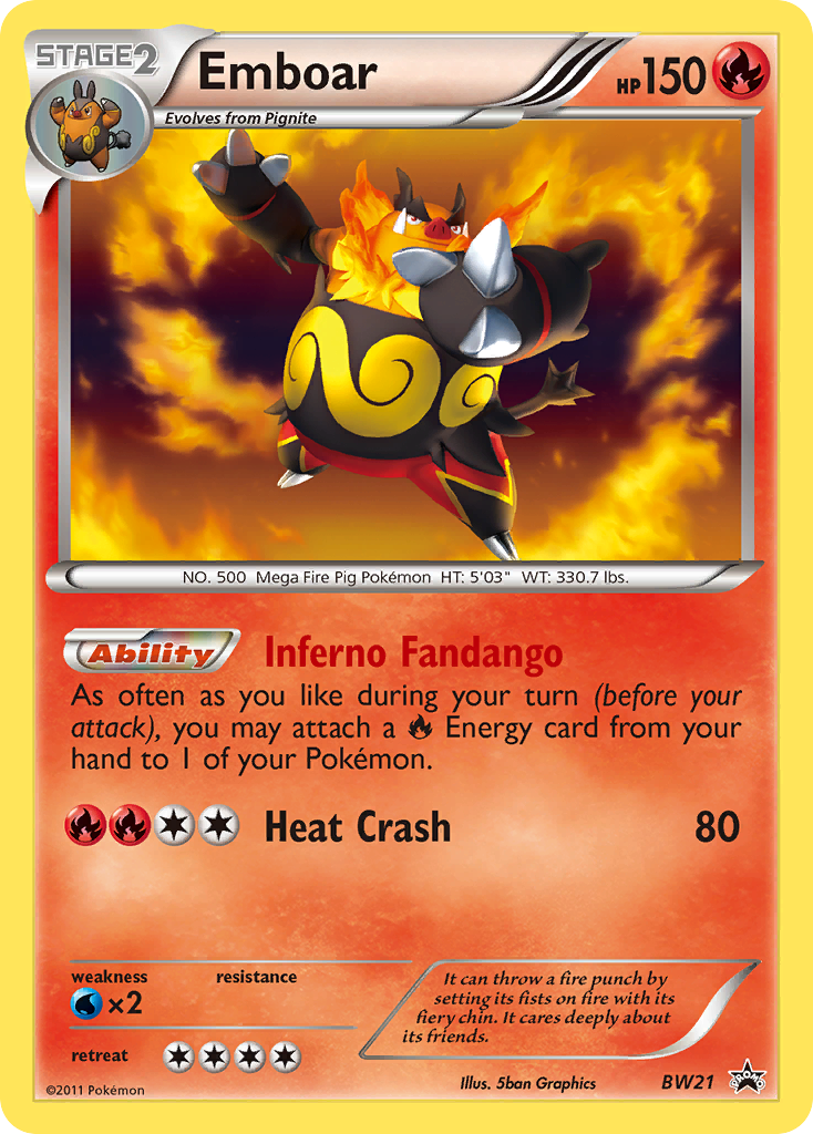 Emboar - BW21 - BW Black Star Promos