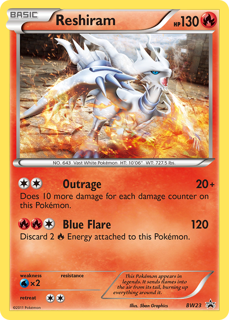 Reshiram - BW23 - BW Black Star Promos