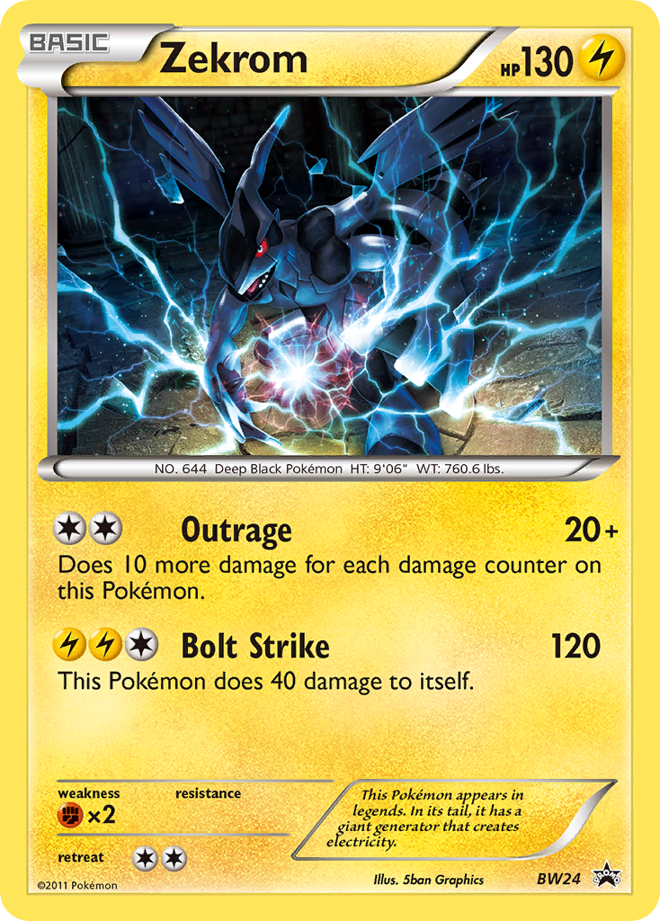 Zekrom - BW24 - BW Black Star Promos