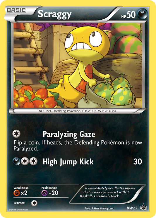 Scraggy - BW25 - BW Black Star Promos