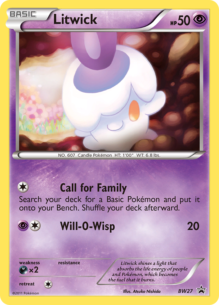 Litwick - BW27 - BW Black Star Promos