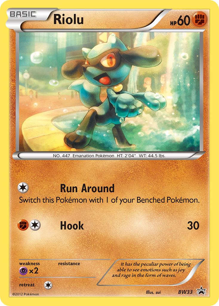 Riolu - BW33 - BW Black Star Promos