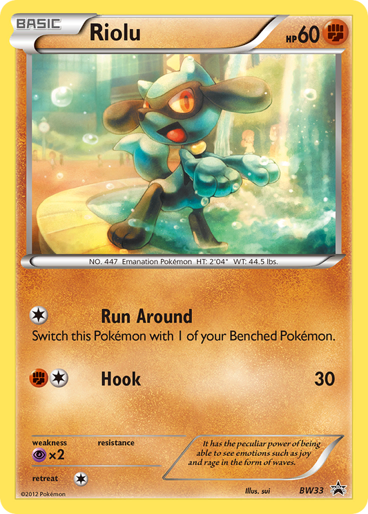 Riolu - BW33 - BW Black Star Promos