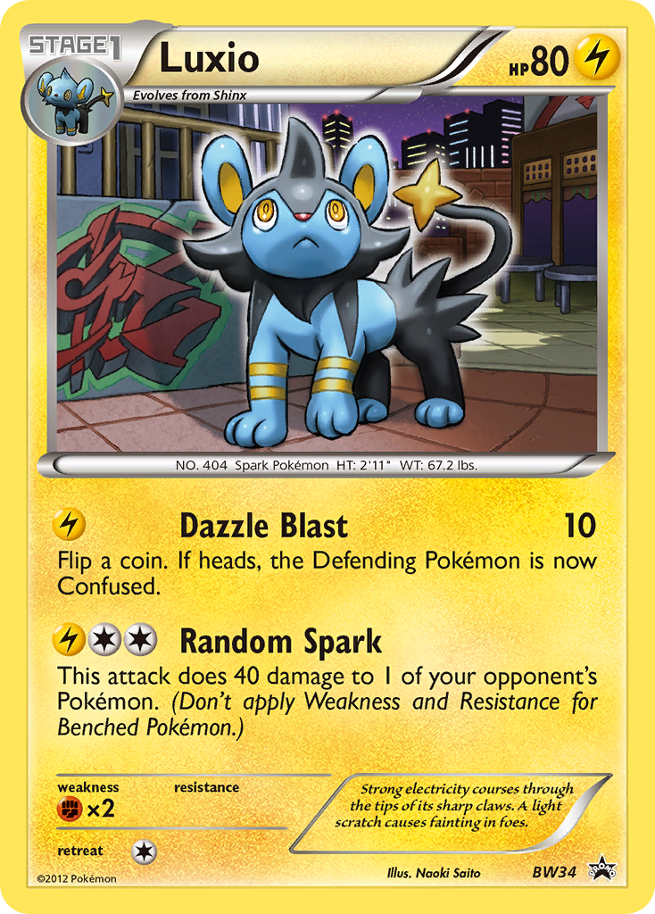 Luxio - BW34 - BW Black Star Promos