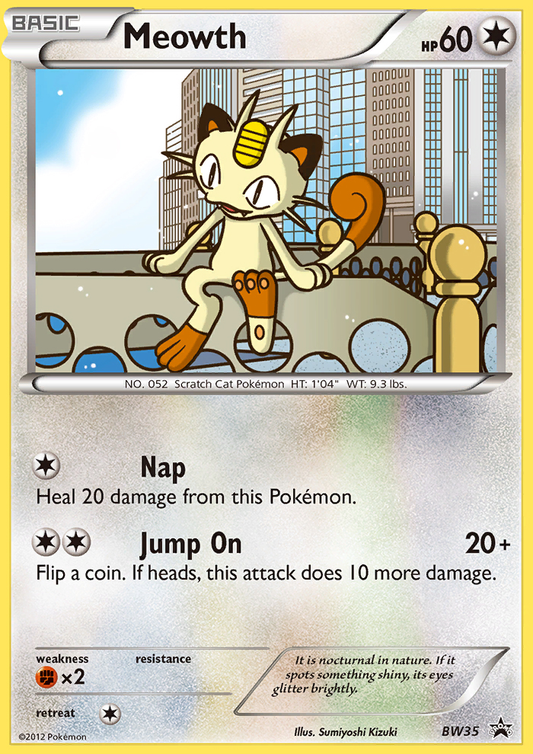 Meowth - BW35 - BW Black Star Promos