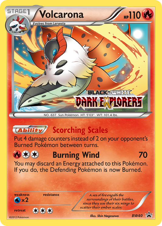 Volcarona - BW40 - BW Black Star Promos