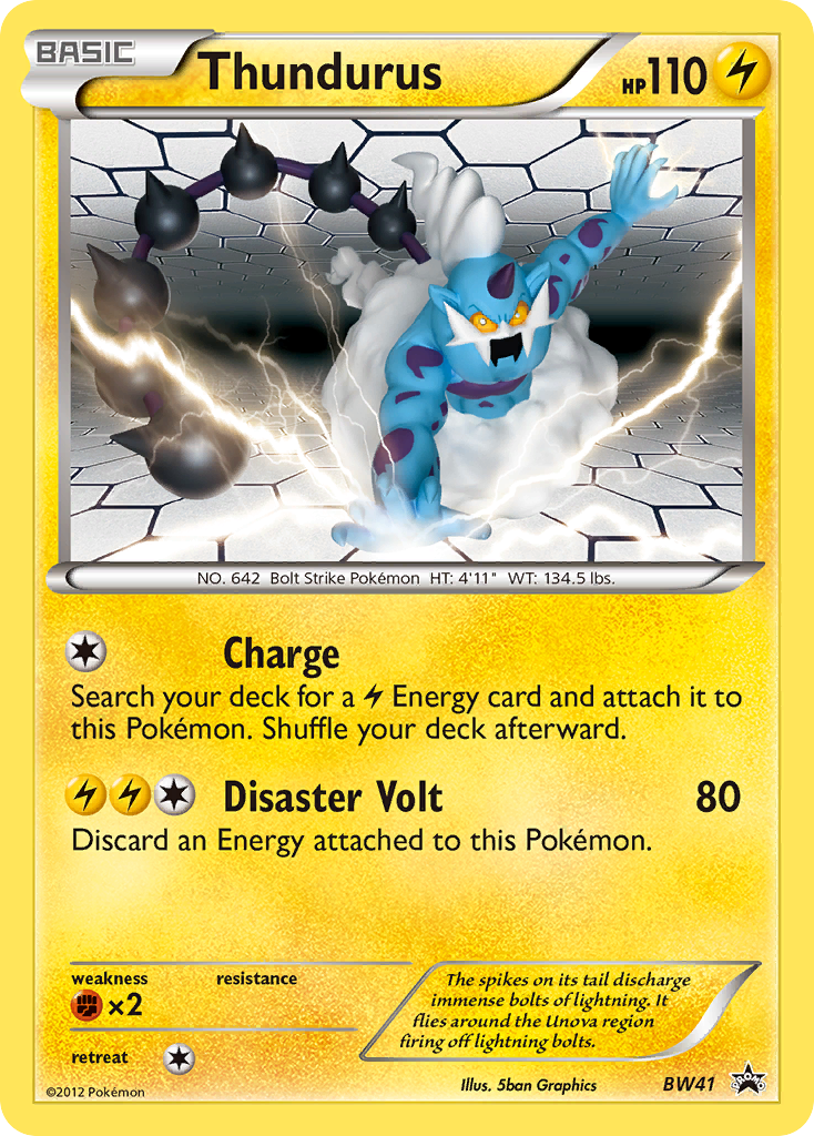 Thundurus - BW41 - BW Black Star Promos