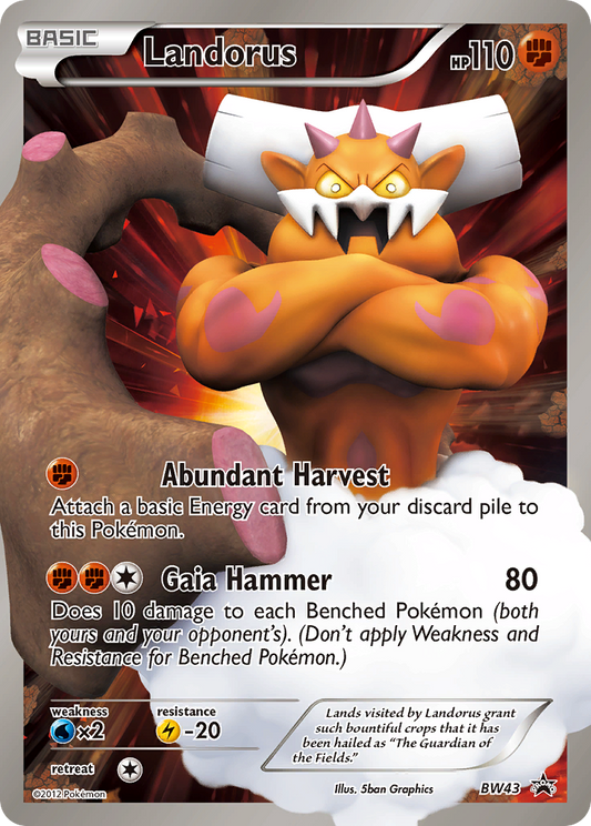 Landorus - BW43 - BW Black Star Promos