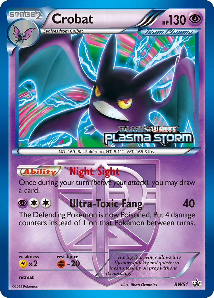 Crobat - BW51 - BW Black Star Promos