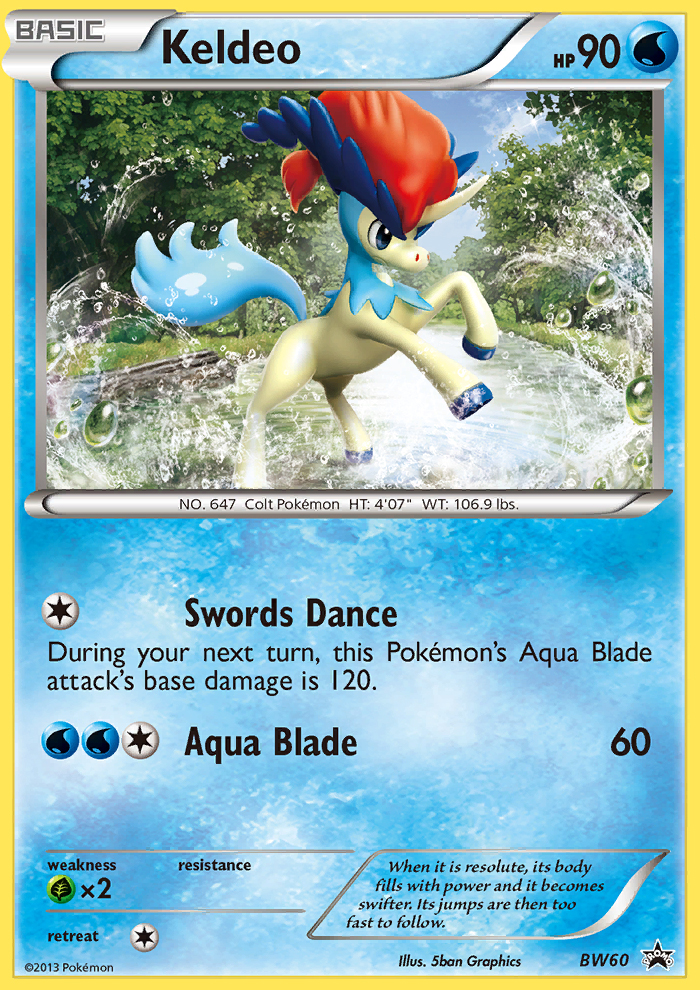 Keldeo - BW60 - BW Black Star Promos