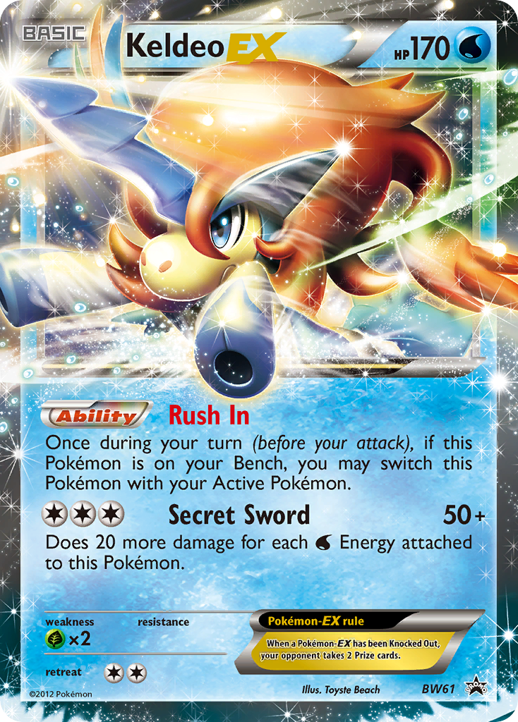 Keldeo-EX - BW61 - BW Black Star Promos