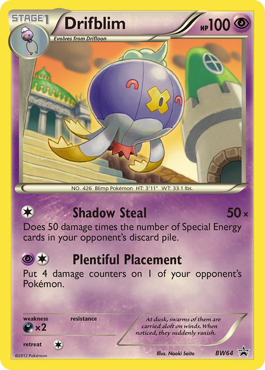 Drifblim - BW64 - BW Black Star Promos