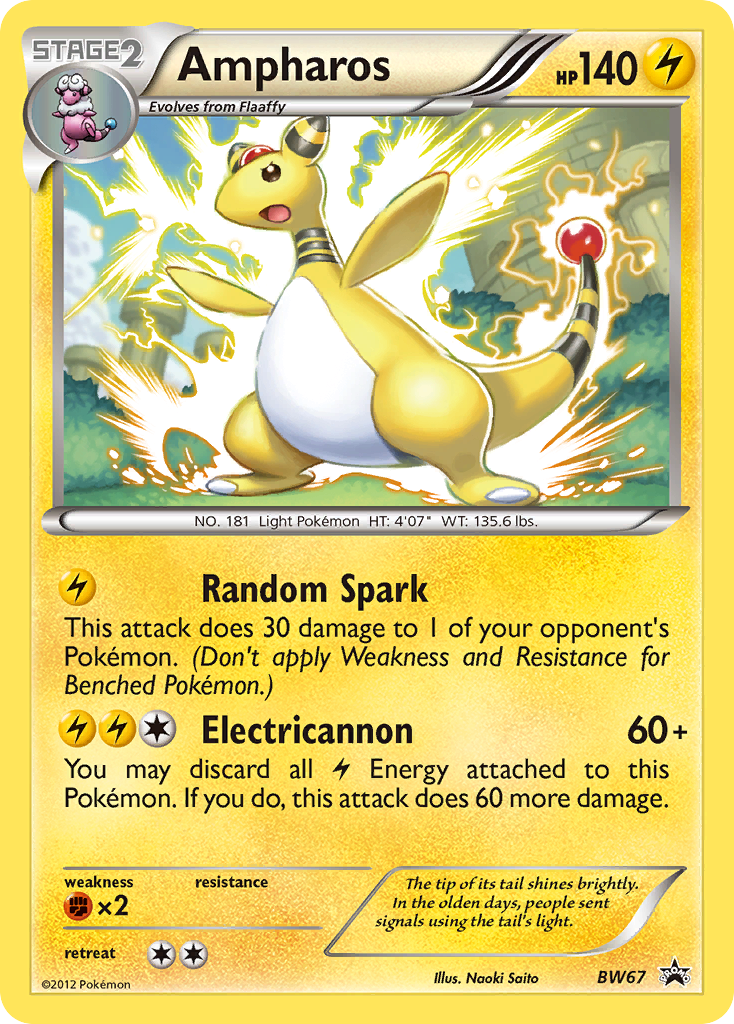 Ampharos - BW67 - BW Black Star Promos