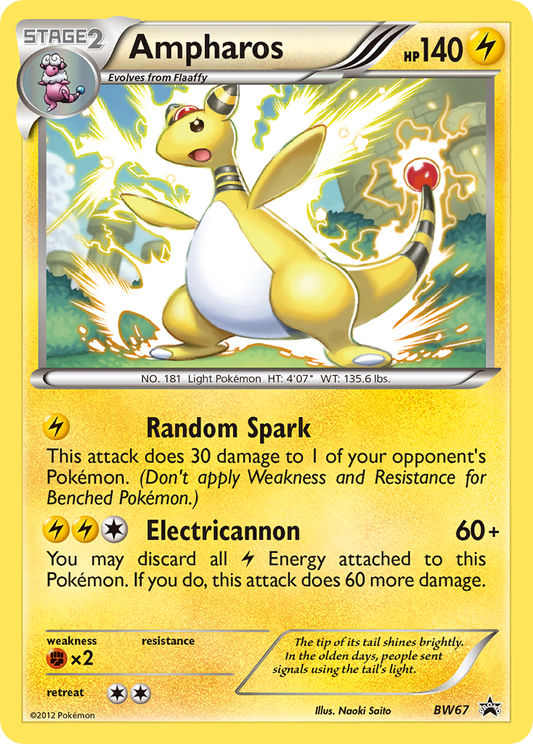 Ampharos - BW67 - BW Black Star Promos