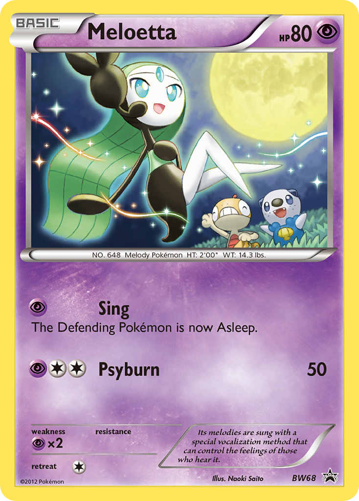 Meloetta - BW68 - BW Black Star Promos