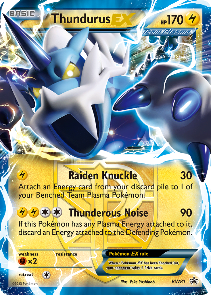 Thundurus-EX - BW81 - BW Black Star Promos