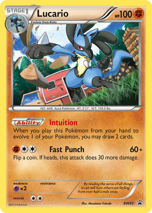 Lucario - BW85 - BW Black Star Promos