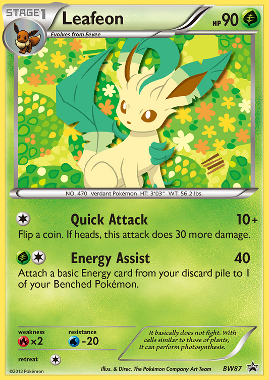 Leafeon - BW87 - BW Black Star Promos