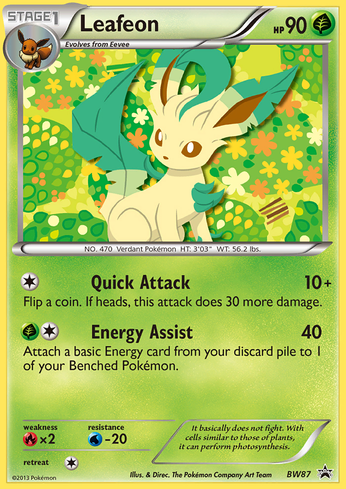 Leafeon - BW87 - BW Black Star Promos