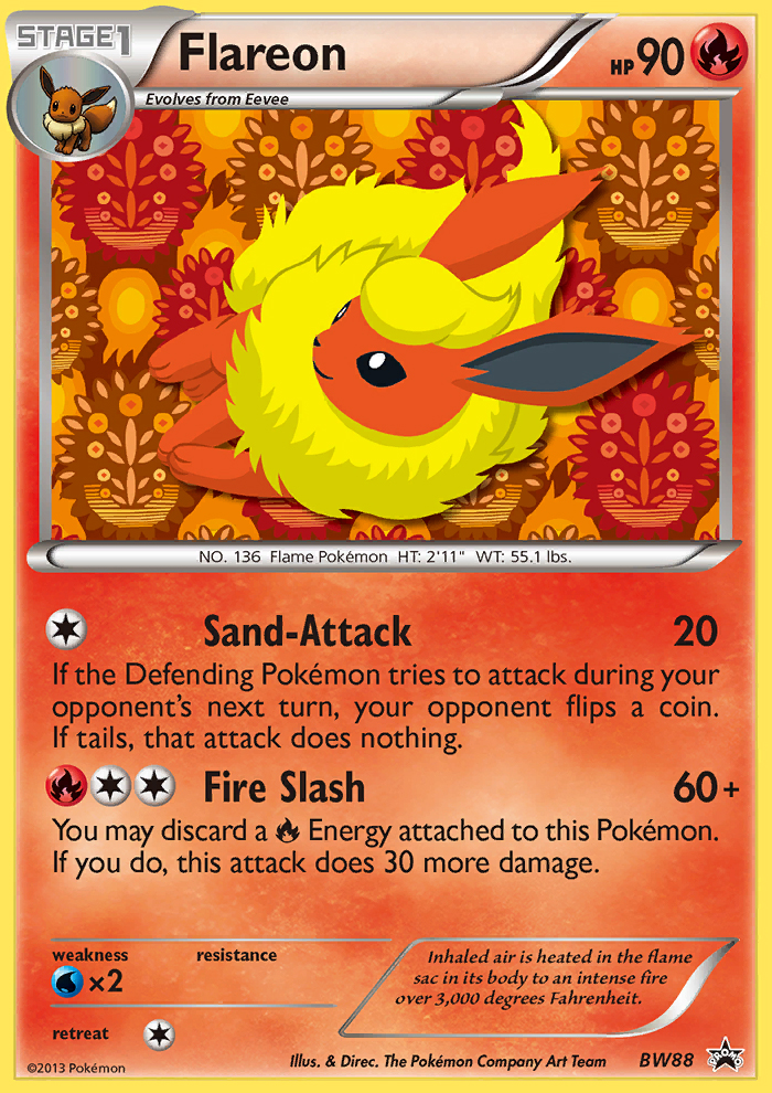 Flareon - BW88 - BW Black Star Promos