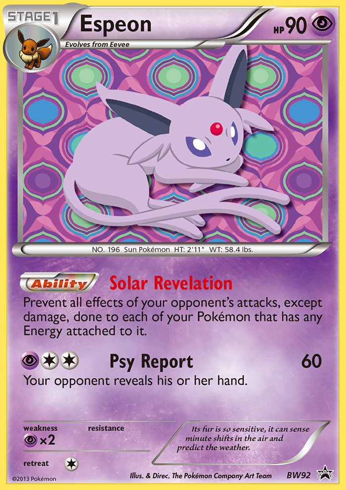 Espeon - BW92 - BW Black Star Promos